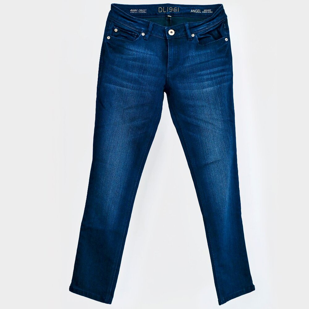 DL1961 Angel Mid Rise Skinny Ankle Jeans Women's Size 27 4 Way Stretch